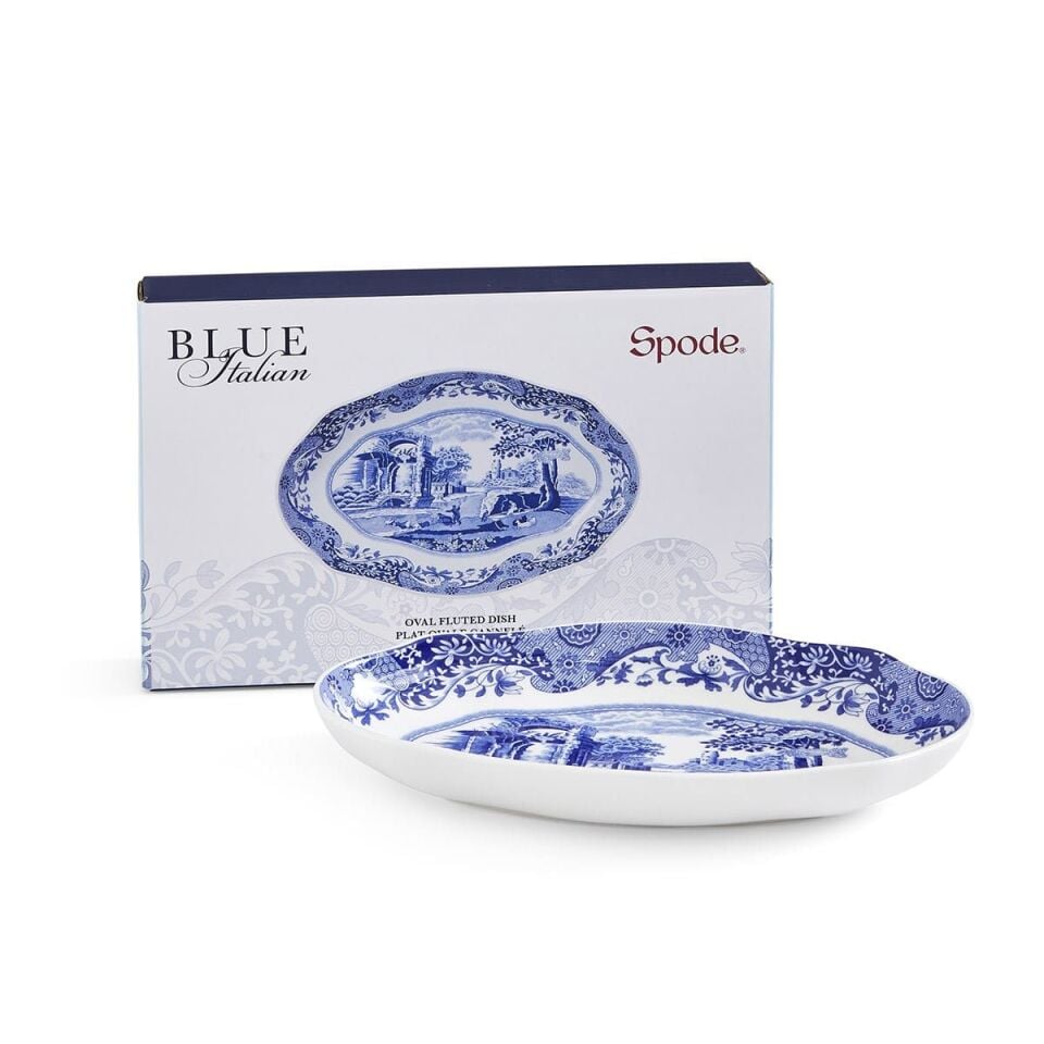 BLUE ITALIAN OVAL SERVİS 22CM