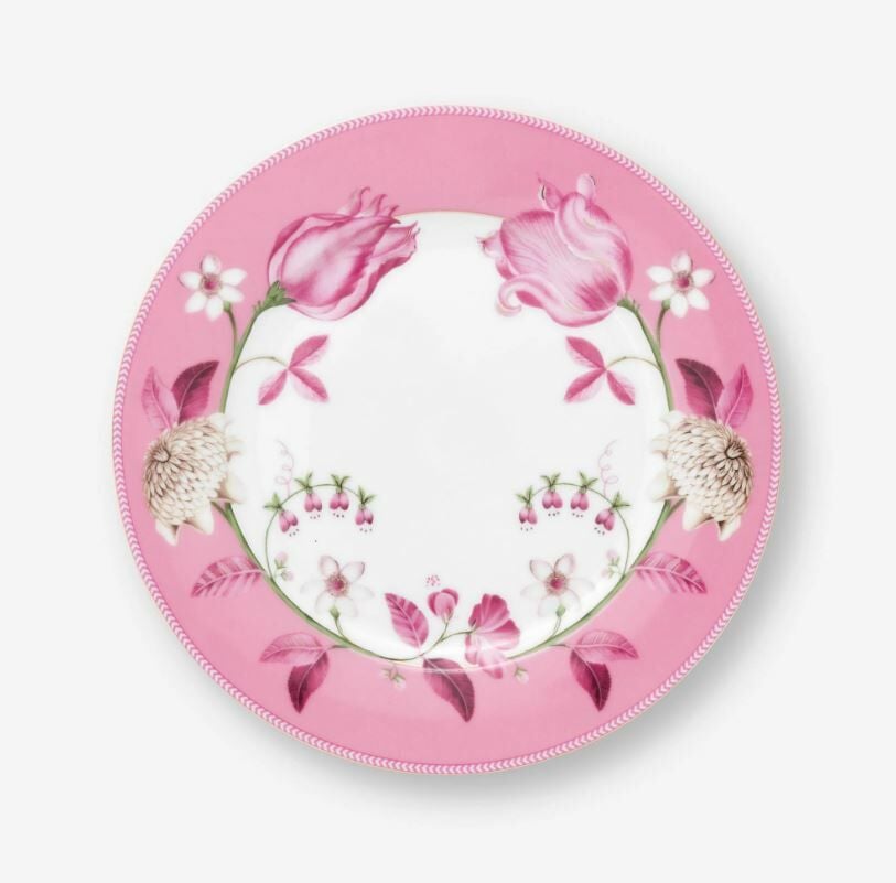 Pembe Porselen Kahvaltı Tabağı 23 Cm Jolie Collection by Pip Studio