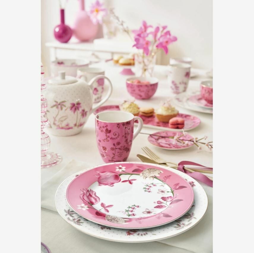 Pembe Porselen Kahvaltı Tabağı 23 Cm Jolie Collection by Pip Studio