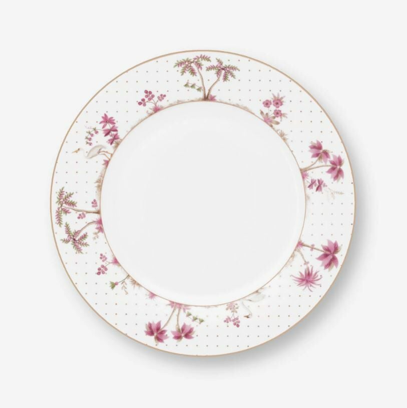 Beyaz Porselen Yemek Tabağı 26,5 Cm Jolie Collection by Pip Studio