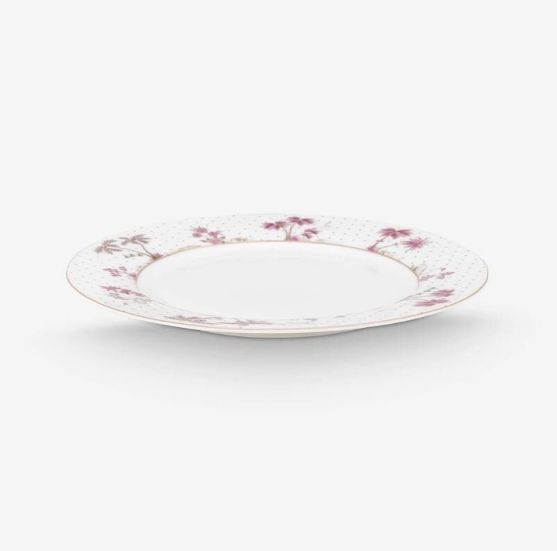 Beyaz Porselen Yemek Tabağı 26,5 Cm Jolie Collection by Pip Studio