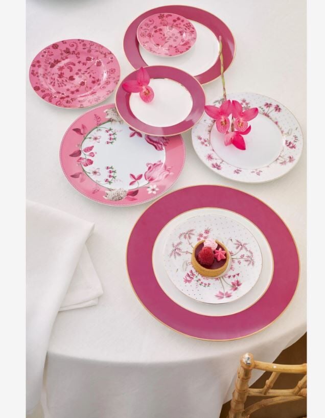 Beyaz Porselen Yemek Tabağı 26,5 Cm Jolie Collection by Pip Studio