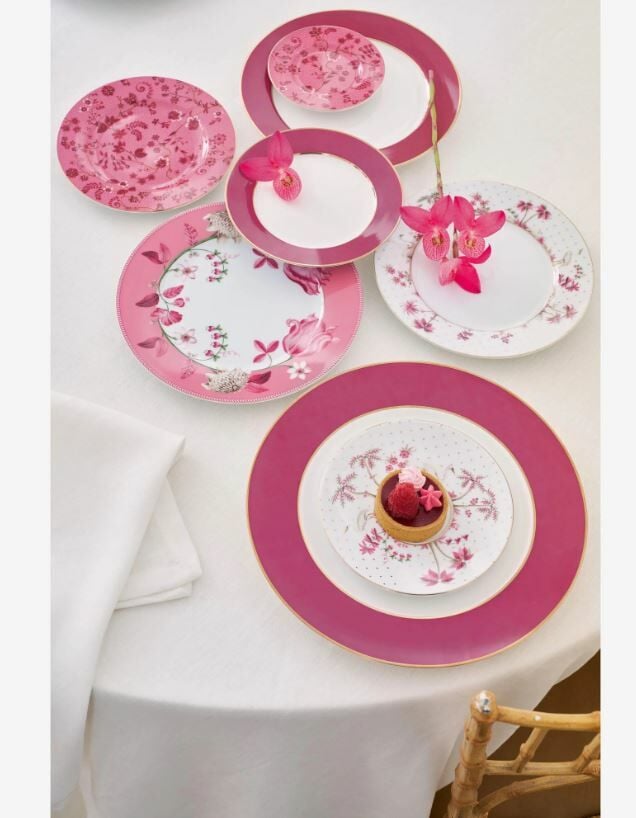 Beyaz Porselen Yemek Tabağı 26,5 Cm Jolie Collection by Pip Studio