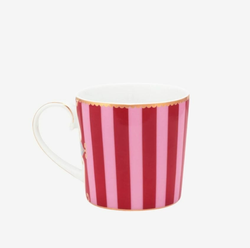 Kırmızı Pembe Porselen Kupa 150 Ml Love Birds Collection by Pip Studio