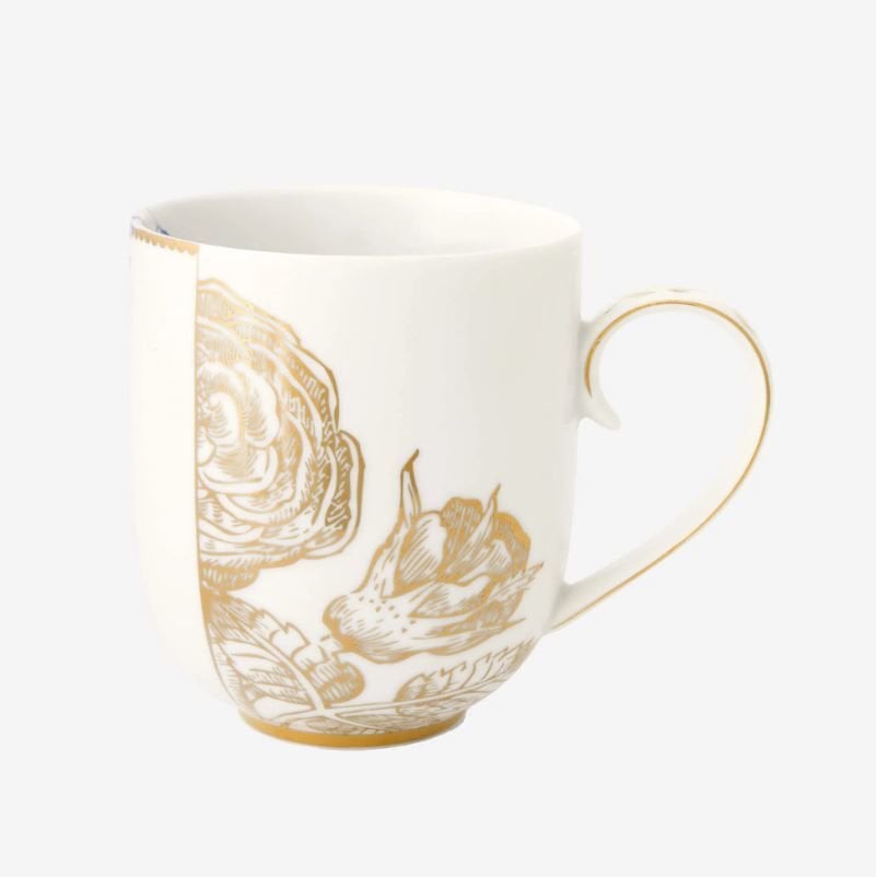 Mavi Beyaz Porselen Kupa 325 Ml Royal White Collection by Pip Studio