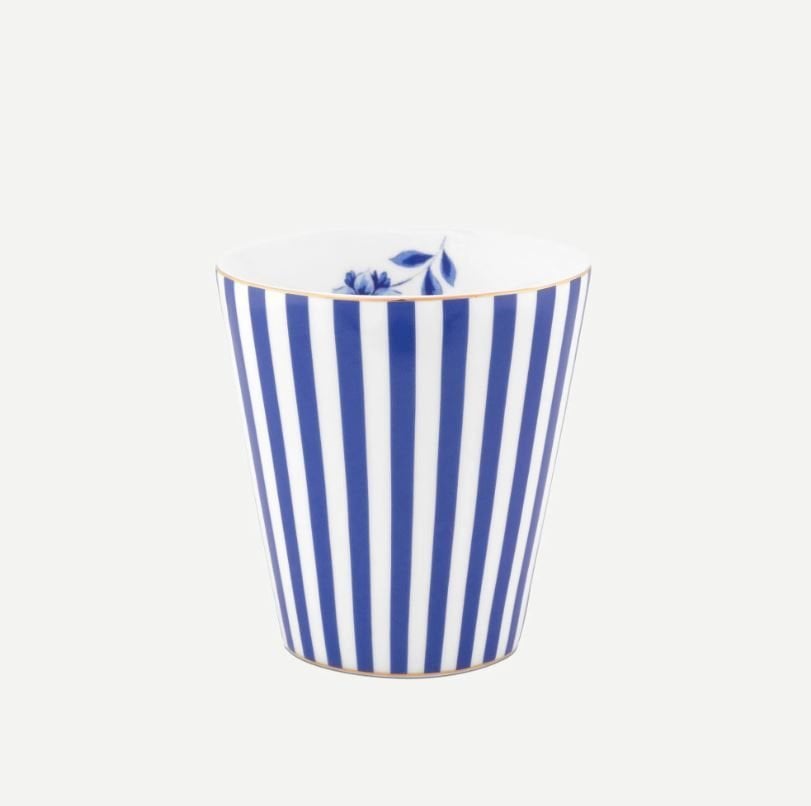 Mavi Porselen Latte Bardağı 230 Ml Royal Stripes Collection by Pip Studio