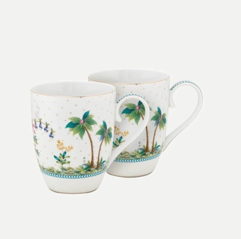 Beyaz Porselen Kupa Seti 350 Ml Jolie Collection by Pip Studio