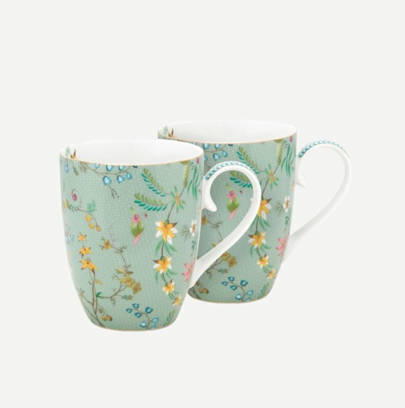 Mavi Porselen Kupa Seti 350 Ml Jolie Collection by Pip Studio