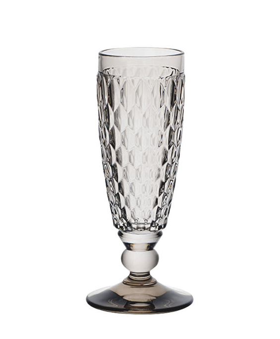 Villeroy & Boch Boston Colour Gri Kristal Şampanya Kadehi