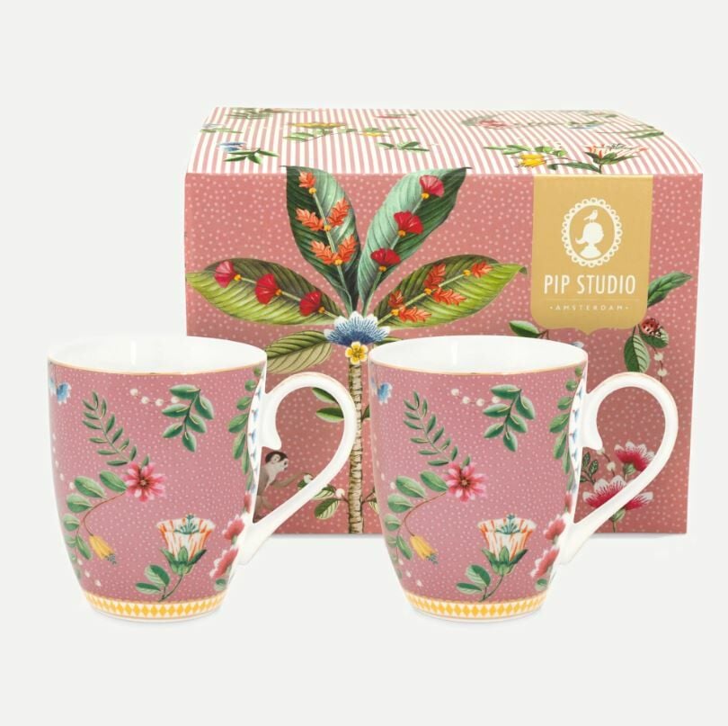 Pembe Porselen Kupa Seti 350 Ml La Majorelle Collection by Pip Studio