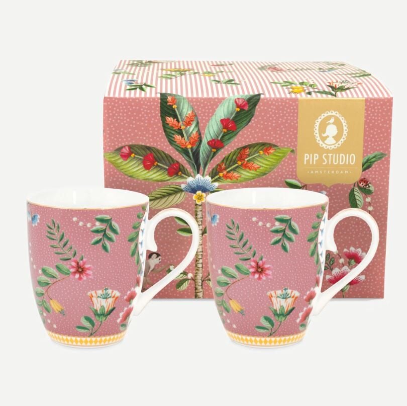 Pembe Porselen Kupa Seti 350 Ml La Majorelle Collection by Pip Studio