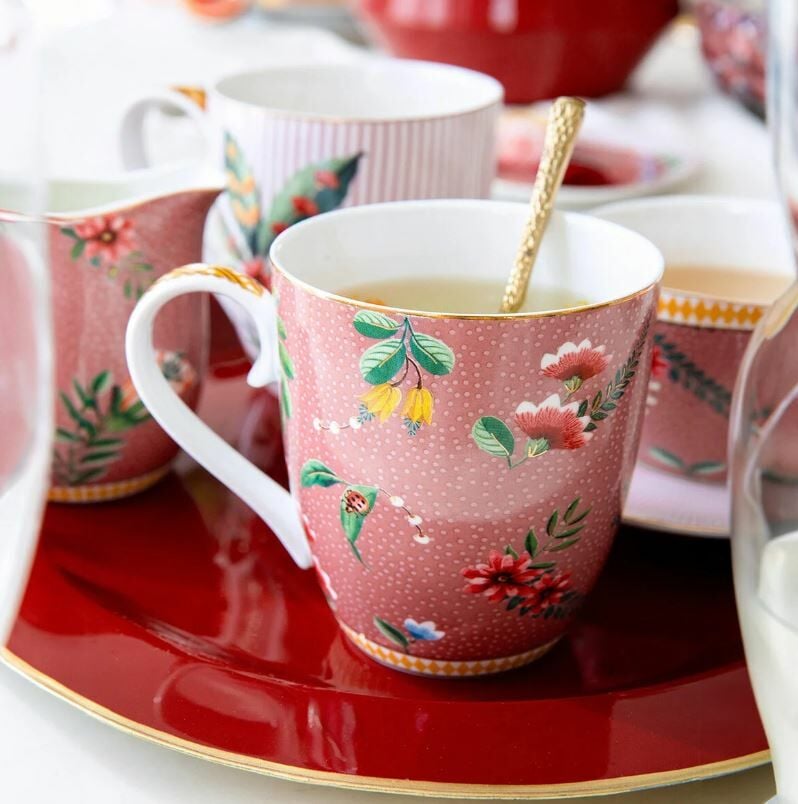 Pembe Porselen Kupa Seti 350 Ml La Majorelle Collection by Pip Studio
