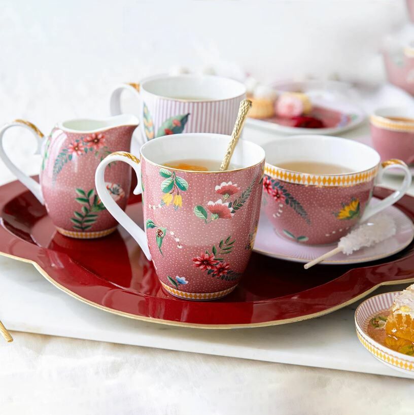 Pembe Porselen Kupa Seti 350 Ml La Majorelle Collection by Pip Studio