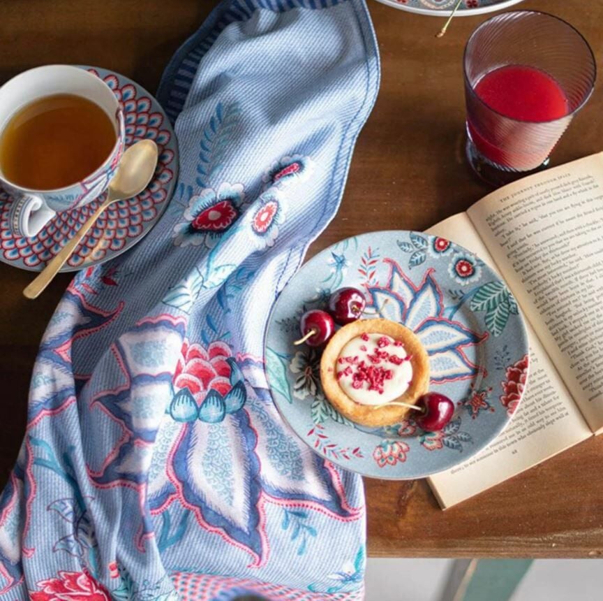 Mavi Porselen Kupa Seti 350 Ml Flower Festival Collection by Pip Studio