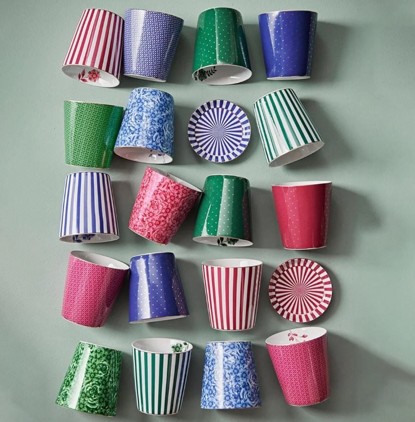 Pembe Porselen Latte Bardağı 230 Ml Royal Stripes Collection by Pip Studio