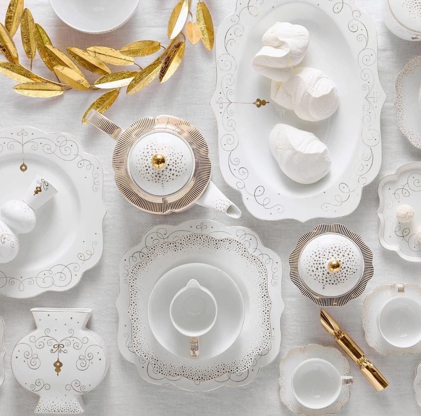 Beyaz Porselen Kupa 325 Ml Royal Gold White Collection by Pip Studio