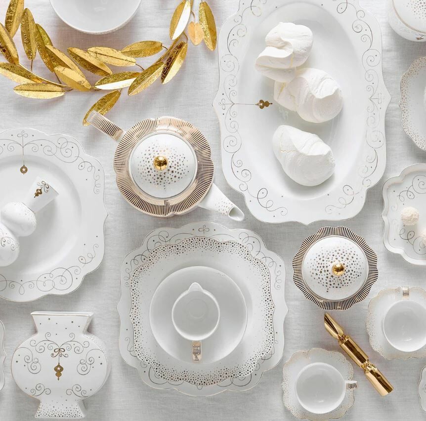Beyaz Porselen Kupa 325 Ml Royal Gold White Collection by Pip Studio