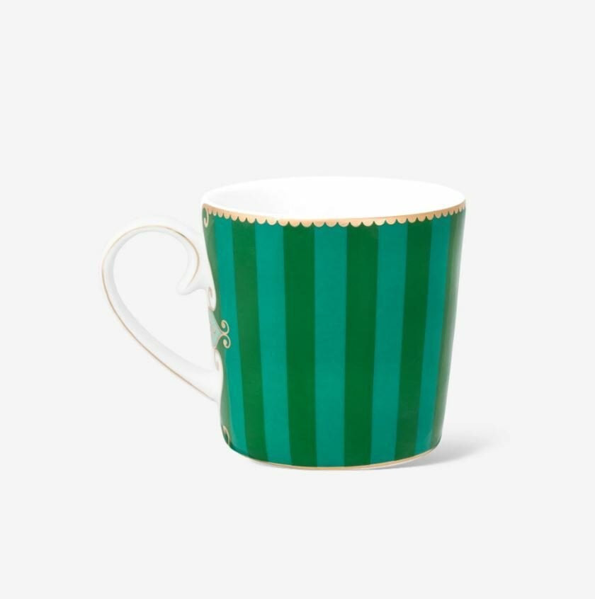 Yeşil Porselen Kupa 150 Ml Love Birds Collection by Pip Studio