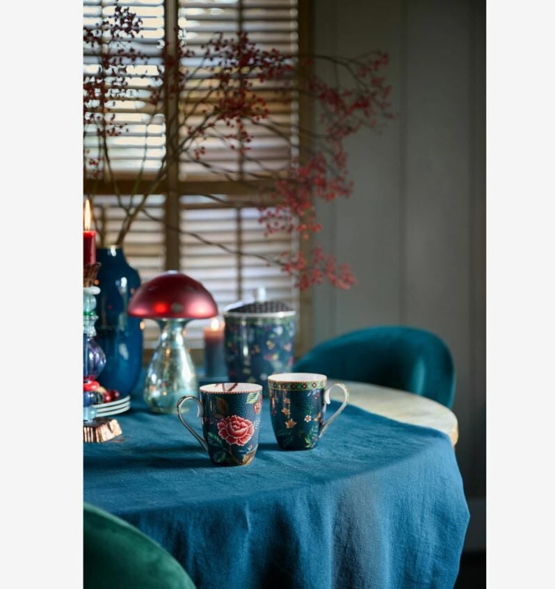 Mavi Porselen Kupa Seti 350 Ml Berry Blues Collection by Pip Studio