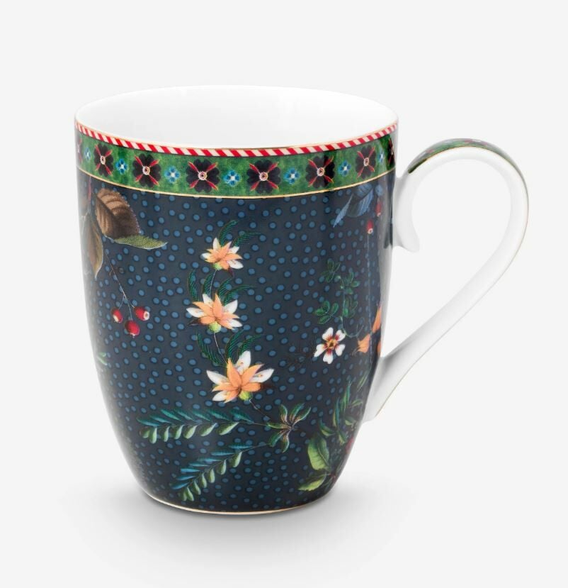 Mavi Porselen Kupa Seti 350 Ml Berry Blues Collection by Pip Studio