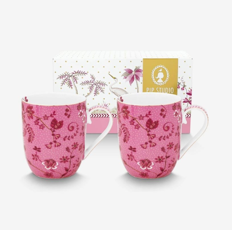 Pembe Porselen Kupa Seti 350 Ml Jolie Collection by Pip Studio