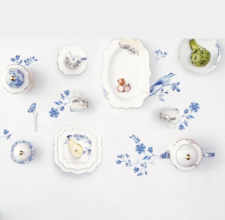 Mavi Beyaz Porselen Kase 15 Cm Royal White Collection by Pip Studio