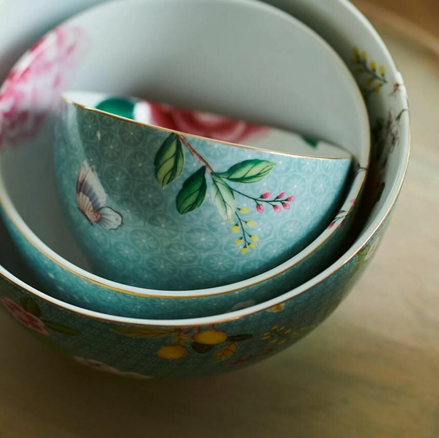 Mavi Porselen Kase 9,5 Cm Blushing Birds Collection by Pip Studio