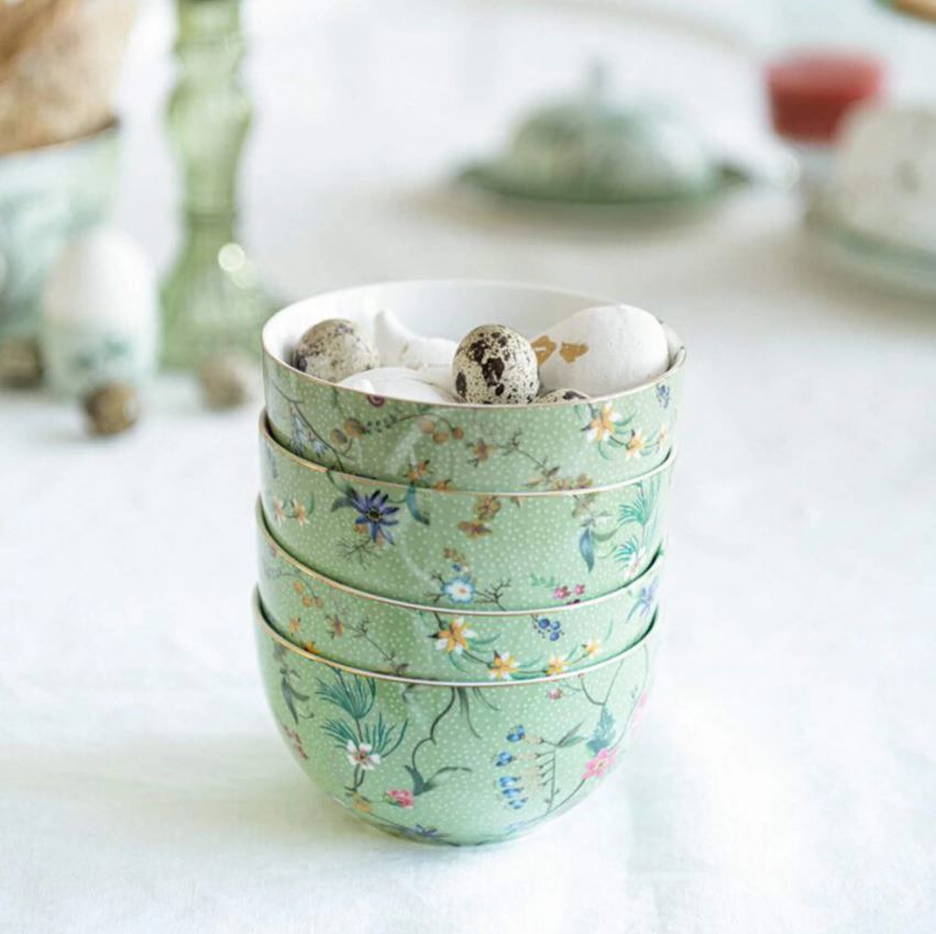 Yeşil Porselen Kase 12 Cm Jolie Collection by Pip Studio