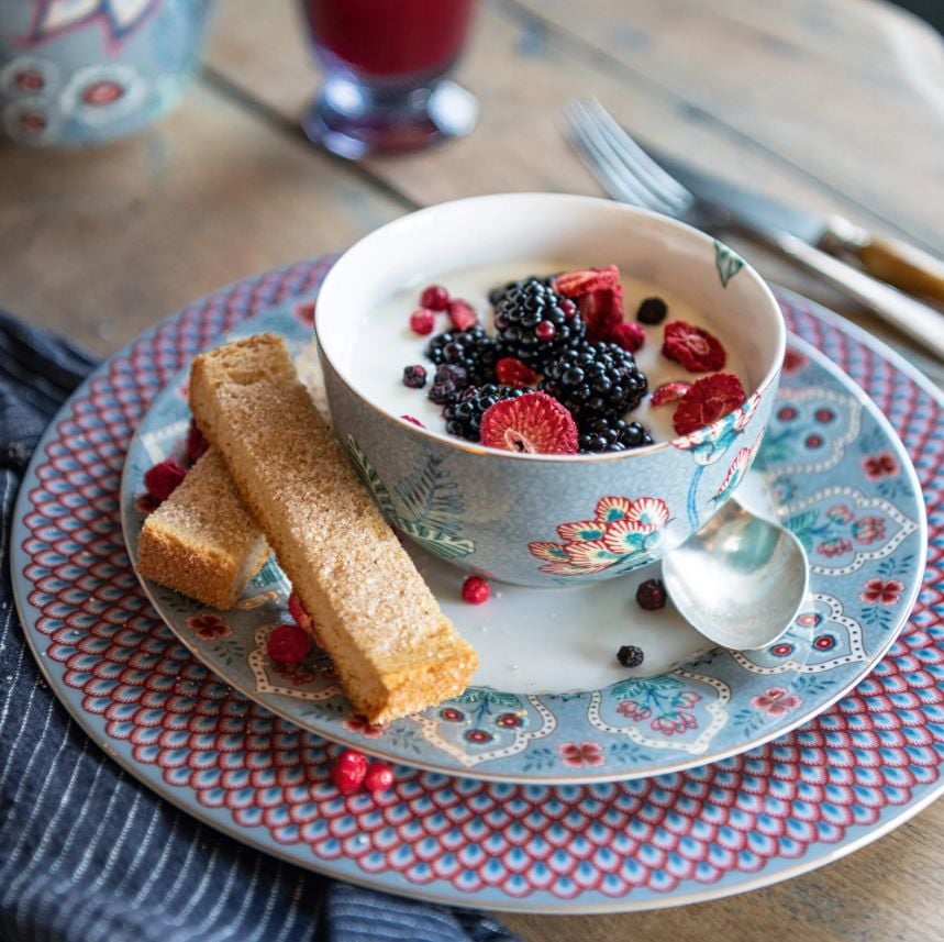 Mavi Porselen Kase 12 Cm Flower Festival Collection by Pip Studio