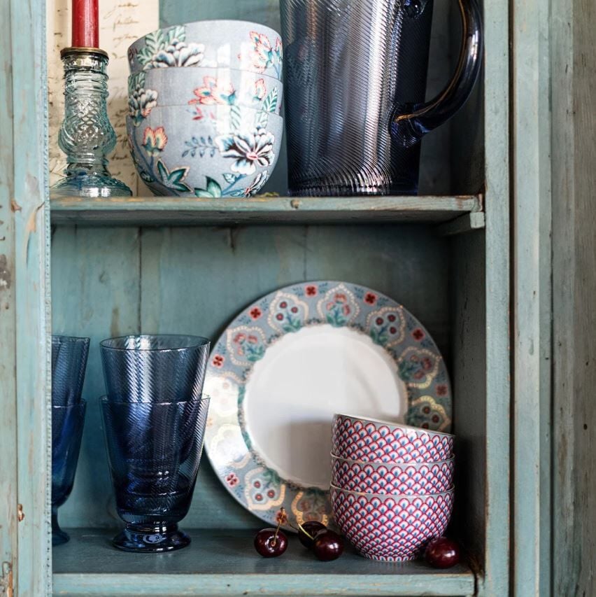 Mavi Porselen Kase 12 Cm Flower Festival Collection by Pip Studio
