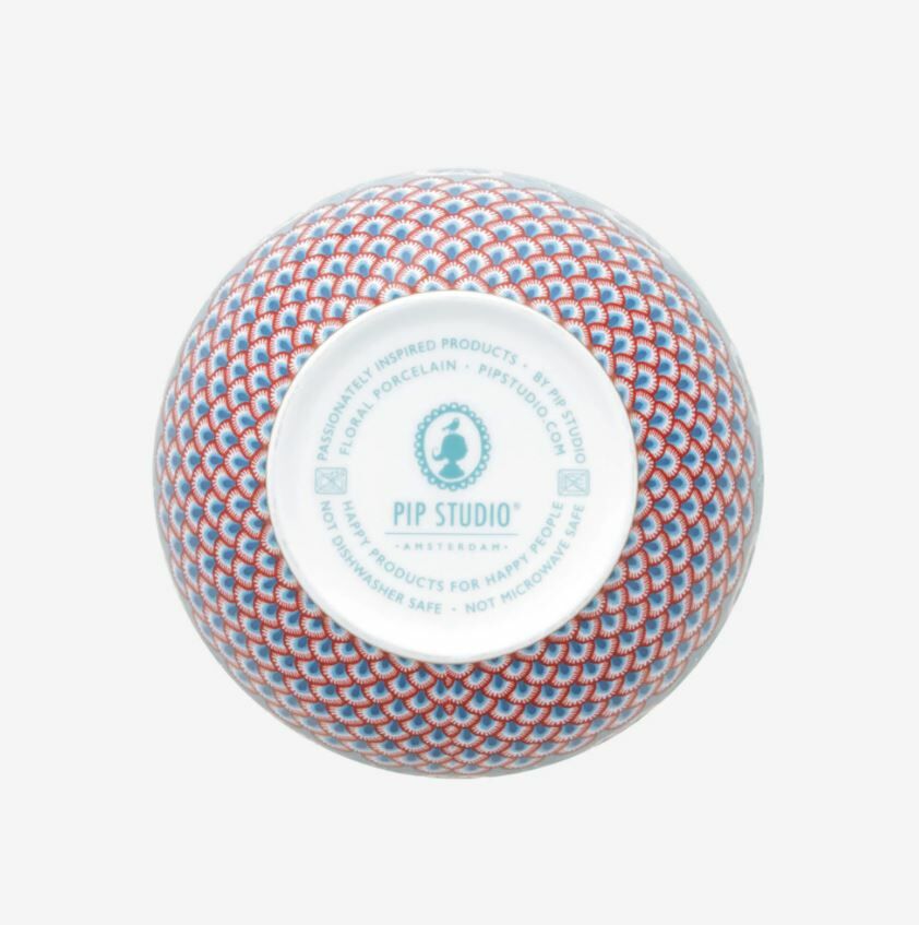 Mavi Porselen Kase 18 Cm Flower Festival Collection by Pip Studio