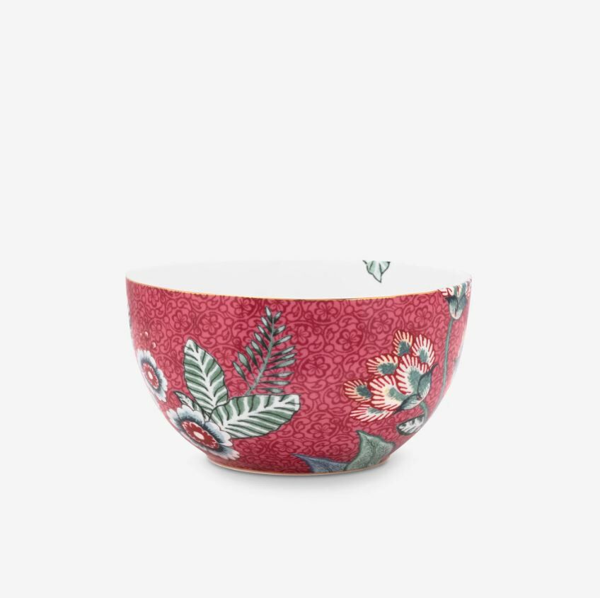 Kırmızı Porselen Kase 12 Cm Flower Festival Collection by Pip Studio