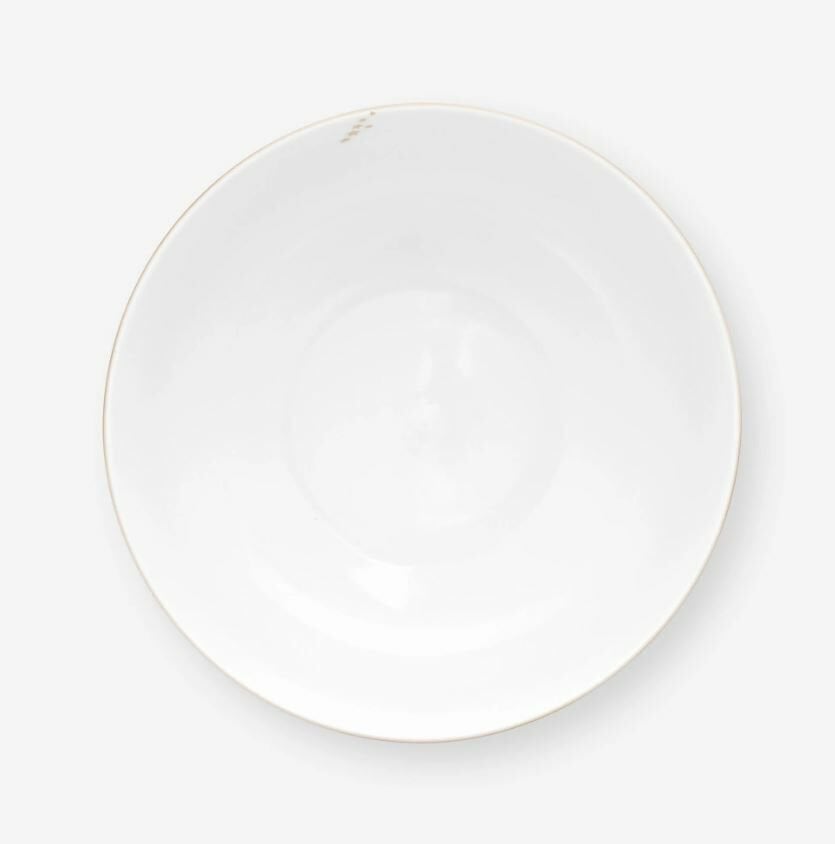 Beyaz Porselen Servis Kasesi 23 Cm Royal Gold White Collection by Pip Studio