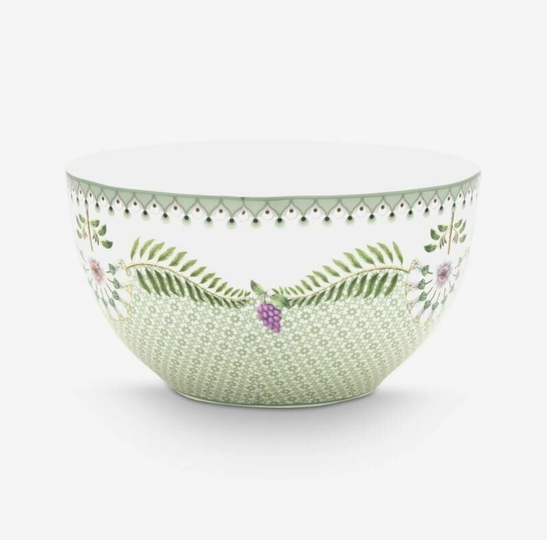 Yeşil Porselen Kase 15 Cm Lily & Lotus Collection by Pip Studio