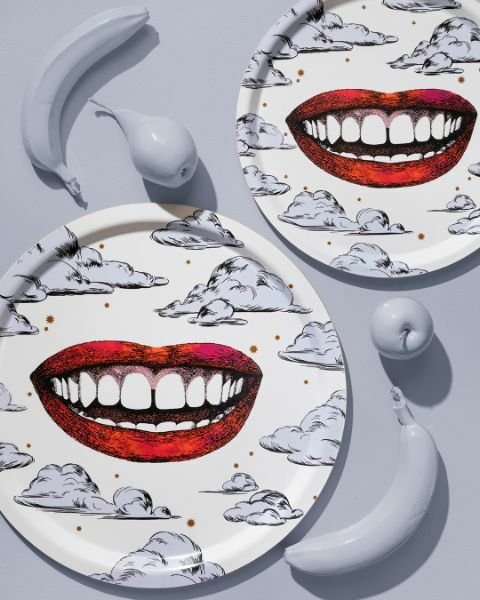 Fabulous Smile / white Tray 39cm