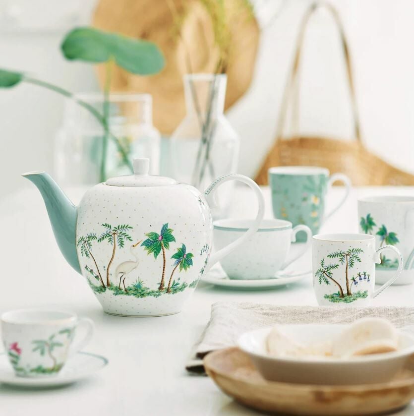 Beyaz Porselen Çay Fincan Seti 280 Ml Jolie Collection by Pip Studio