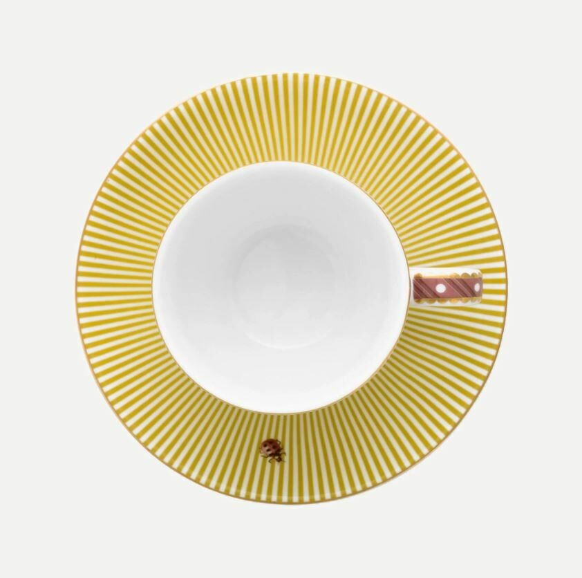 Sarı Porselen Kahve Fincan Seti 120 Ml La Majorelle Collection by Pip Studio