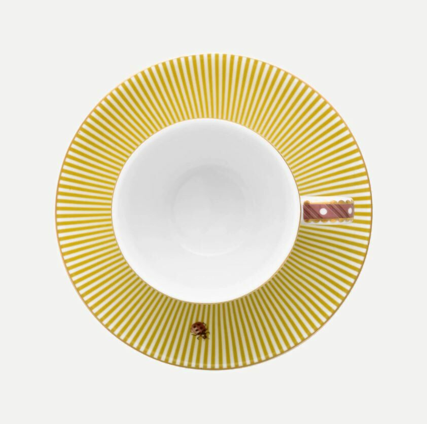 Sarı Porselen Kahve Fincan Seti 120 Ml La Majorelle Collection by Pip Studio