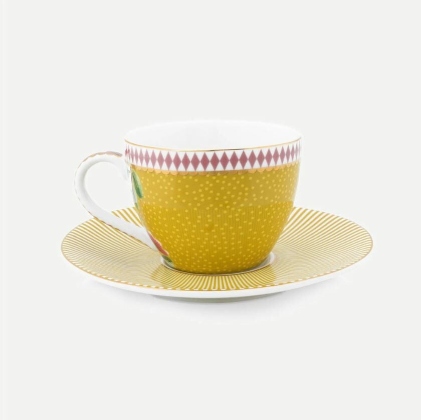 Sarı Porselen Kahve Fincan Seti 120 Ml La Majorelle Collection by Pip Studio