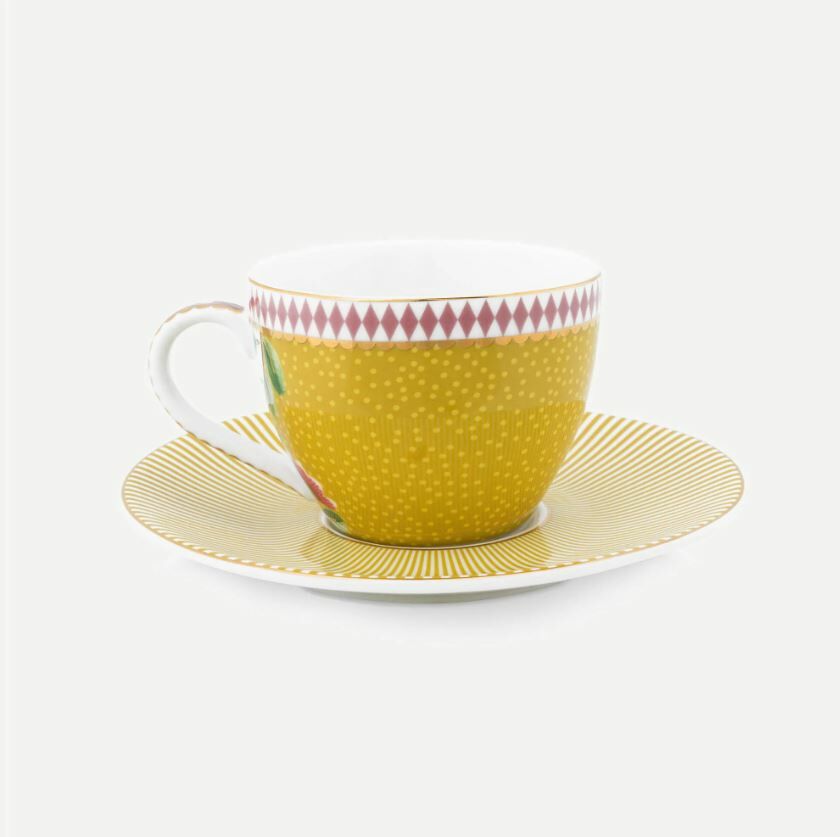 Sarı Porselen Kahve Fincan Seti 120 Ml La Majorelle Collection by Pip Studio