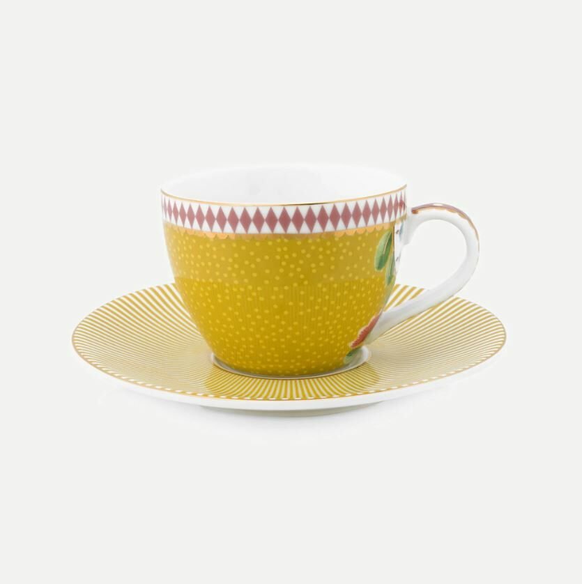 Sarı Porselen Kahve Fincan Seti 120 Ml La Majorelle Collection by Pip Studio