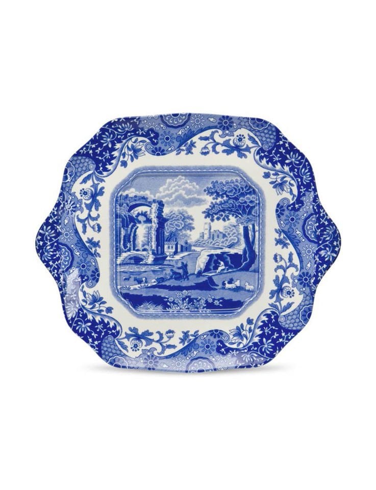 Spode Blue Italian Kulplu Ekmek Tabağı 29 cm