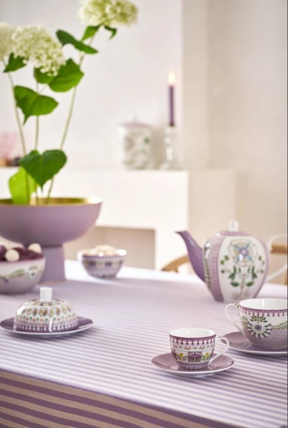 Mor Porselen Kahve Fincan Seti 120 Ml Lily & Lotus Collection by Pip Studio