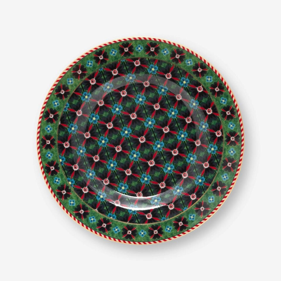 Yeşil Porselen Petit Four Tabağı 12 Cm Berry Blues Collection by Pip Studio