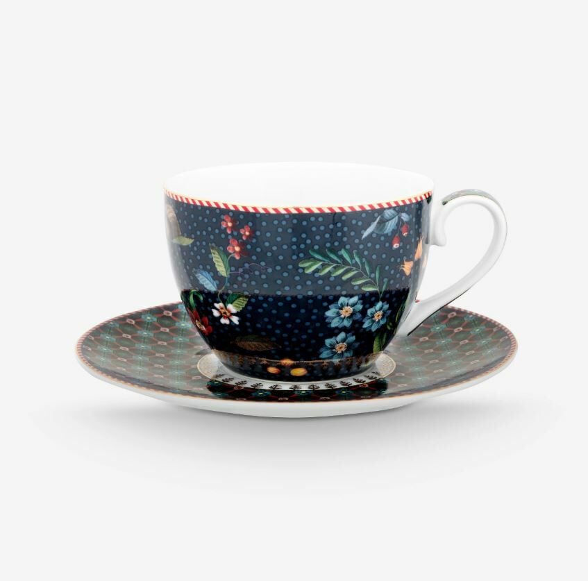 Mavi Porselen Çay Fincan Seti 280 Ml Berry Blues Collection by Pip Studio