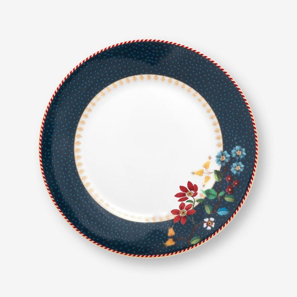 Mavi Porselen Pasta Tabağı 17 Cm Berry Blues Collection by Pip Studio