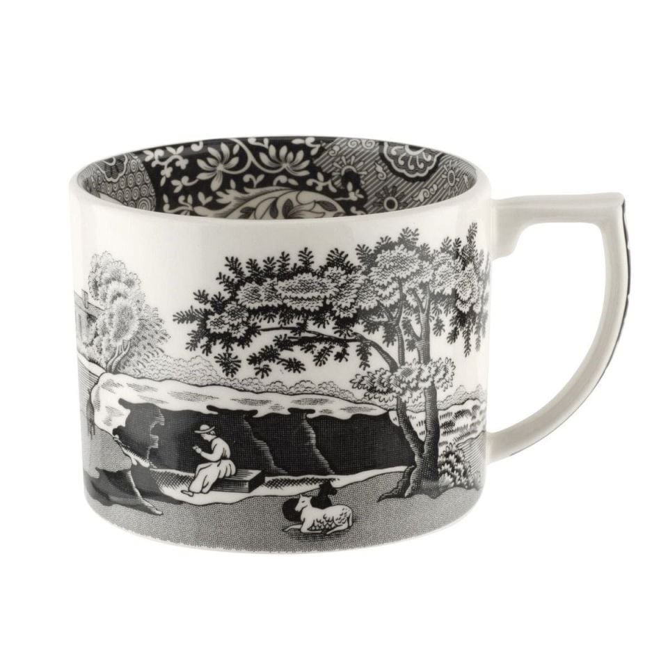 BLACK ITALIAN ÇAY FİNCAN+TAB 2 Lİ