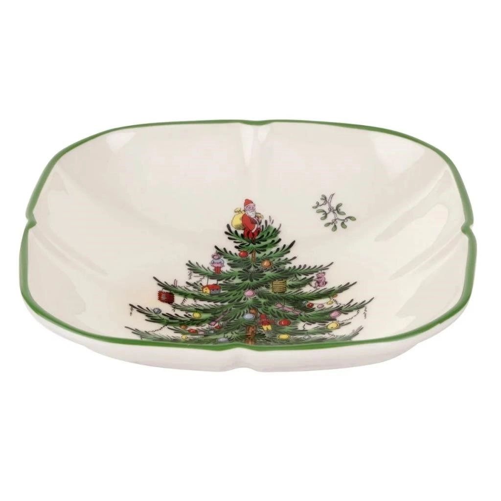 CHRİSTMAS TREE 14 CM KARE TABAK