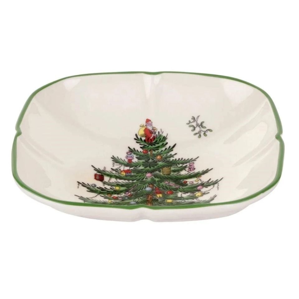 CHRİSTMAS TREE 14 CM KARE TABAK