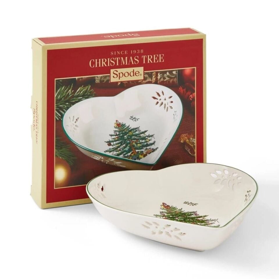 CHRİSTMAS TREE KALP TABAK 18 CM